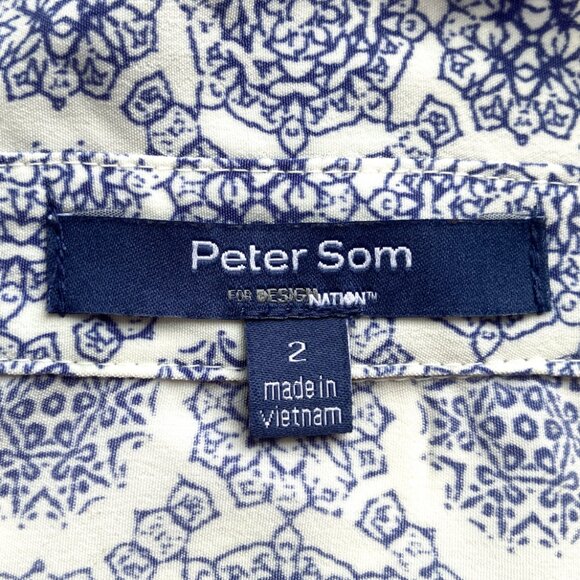 Peter Som for Design Nation Shibori & Tie Dye Belted Shirt Dress - Picture 6 of 16